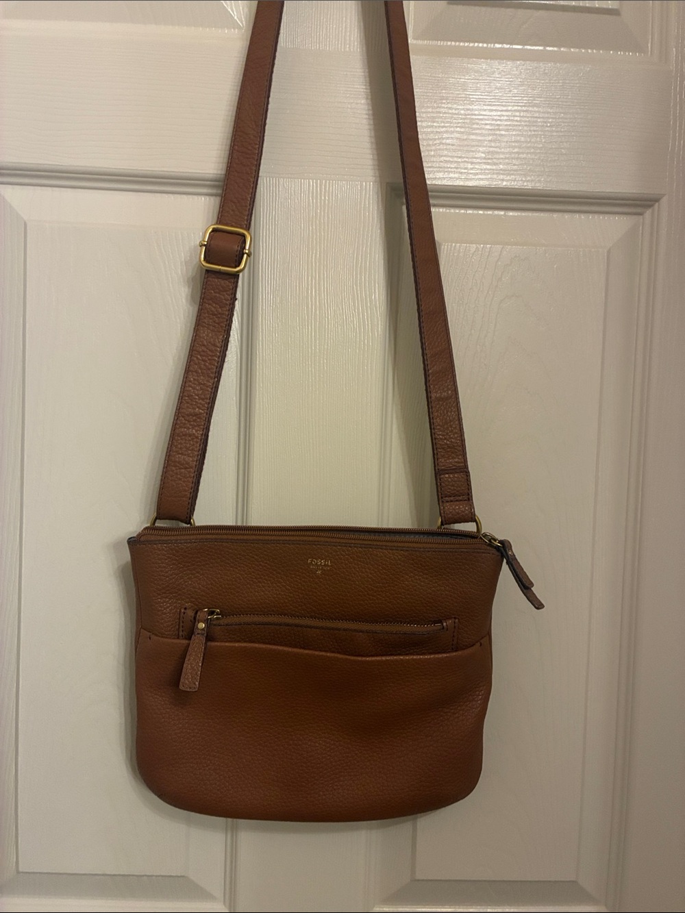 Fossil Brown Leather Crossbody‎ Bag